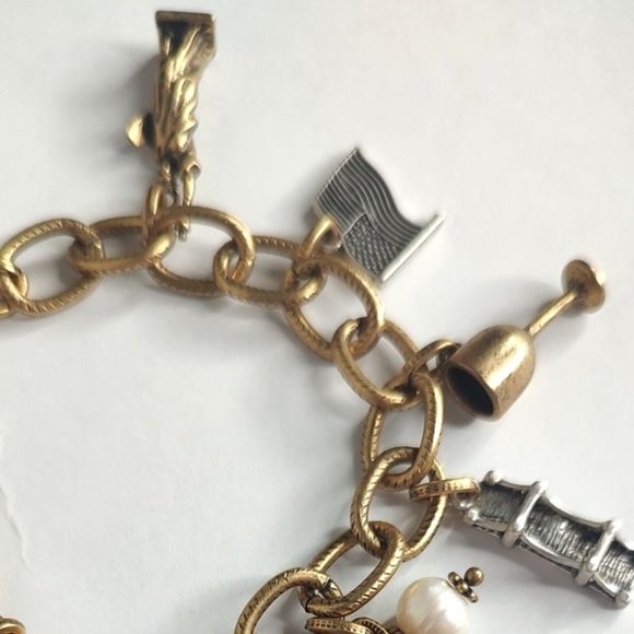 Patricia Nash Bracelet Charms World Traveler USA  Boho Chic - Picture 6 of 8